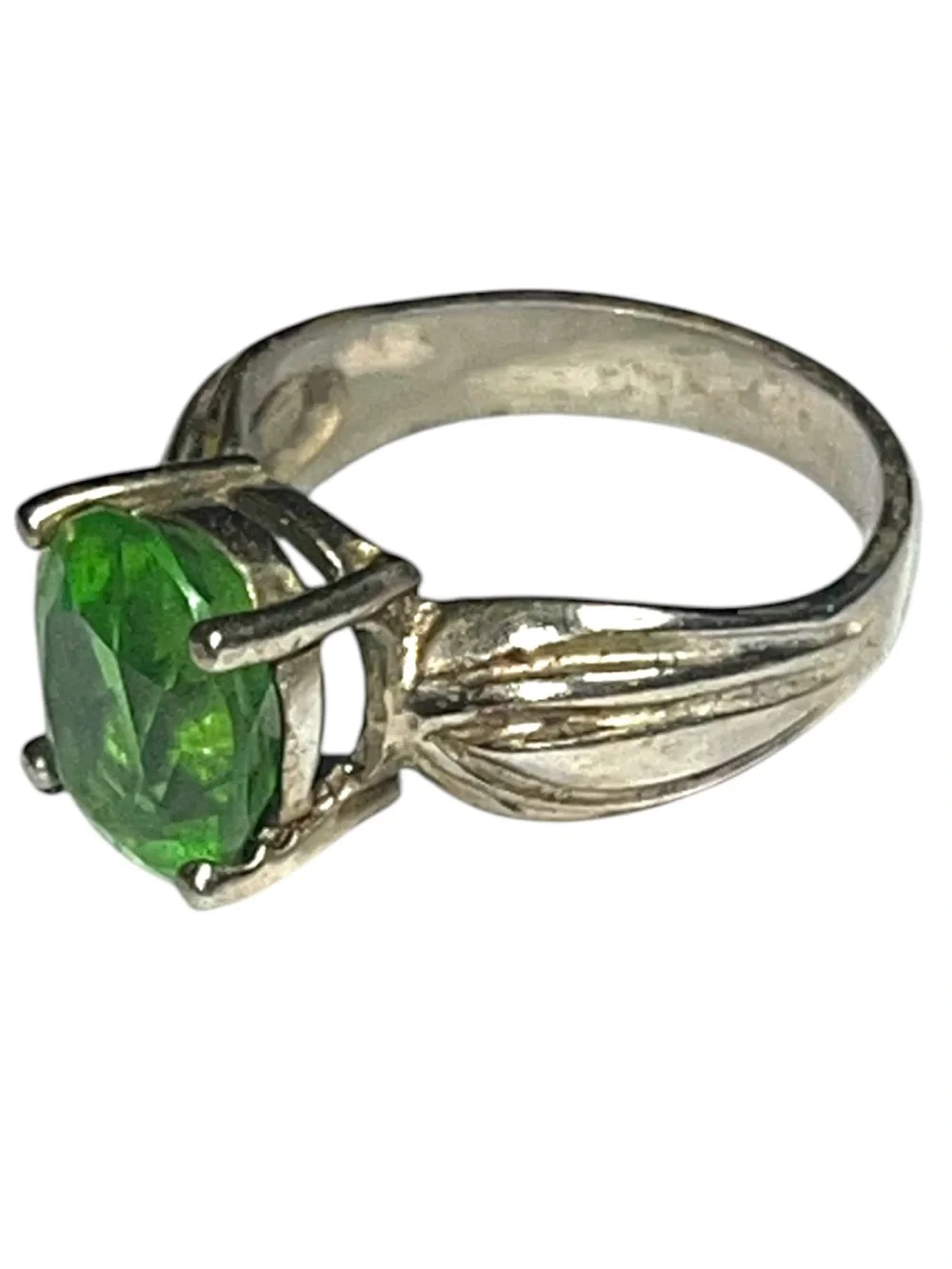 Mt St Helens Volcano Helenite Badavici Sterling Silver Ring HSN Size 5